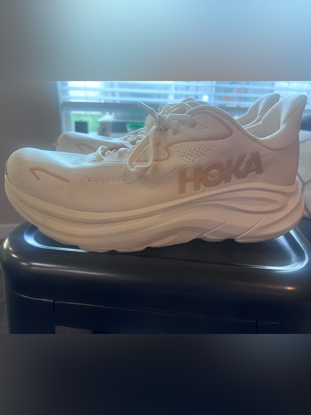 Hoka Women’s Vanilla/Birch Clifton 10 Athletic Running Shoe